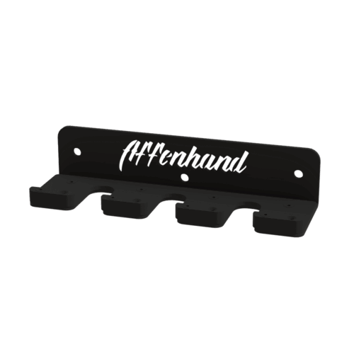 Support mural Affenhand noir pour trois barres avec logo